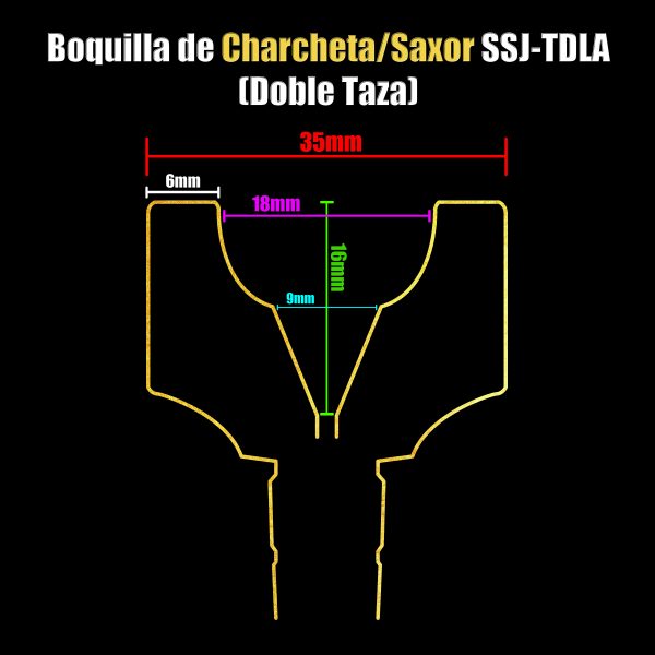 Boquilla de CHARCHETA/SAXOR SSJ-TDLA - Imagen 6