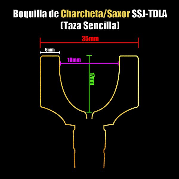 Boquilla de CHARCHETA/SAXOR SSJ-TDLA - Imagen 7